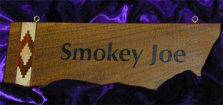 walnut plaque with inlay
